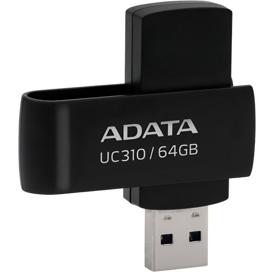 Memória Externa USB-A 3.2 Adata UC310, 64Gb UC310-64G-RBK