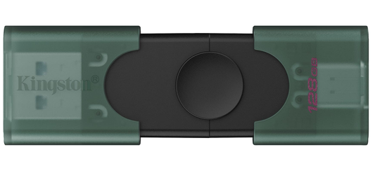 Memória Externa USB-A 3.2 / USB-C Kingston Duo, 128Gb DTDEG2/128GB