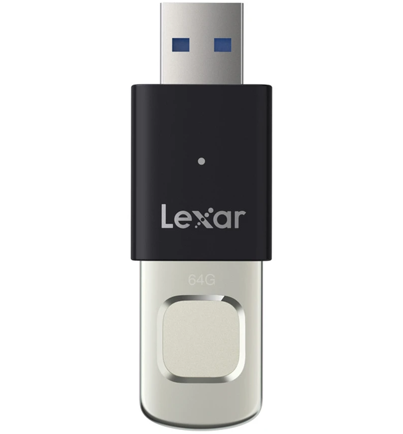 External Memory USB-A 3.2 Lexar JumpDrive Fingerprint F35 Pro, 64Gb