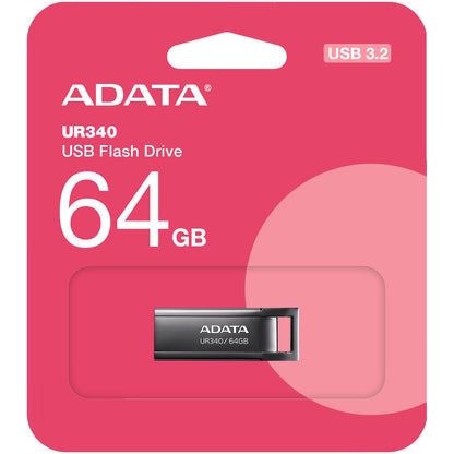 Memória externa USB-A 3.2 Adata UR340, 64Gb AROY-UR340-64GBK 