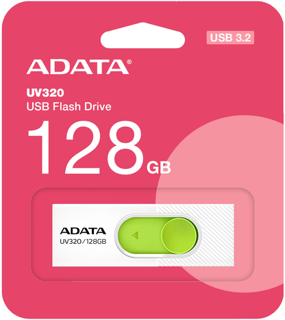 Memória Externa USB-A 3.2 Adata UV320, 128Gb AUV320-128G-RWHGN