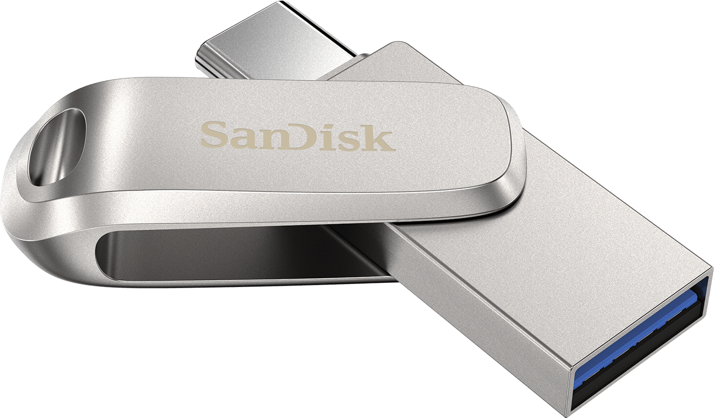 Memória Externa USB-A 3.2 / USB-C SanDisk Ultra Luxe Dual Drive, 32Gb SDDDC4-032G-G46