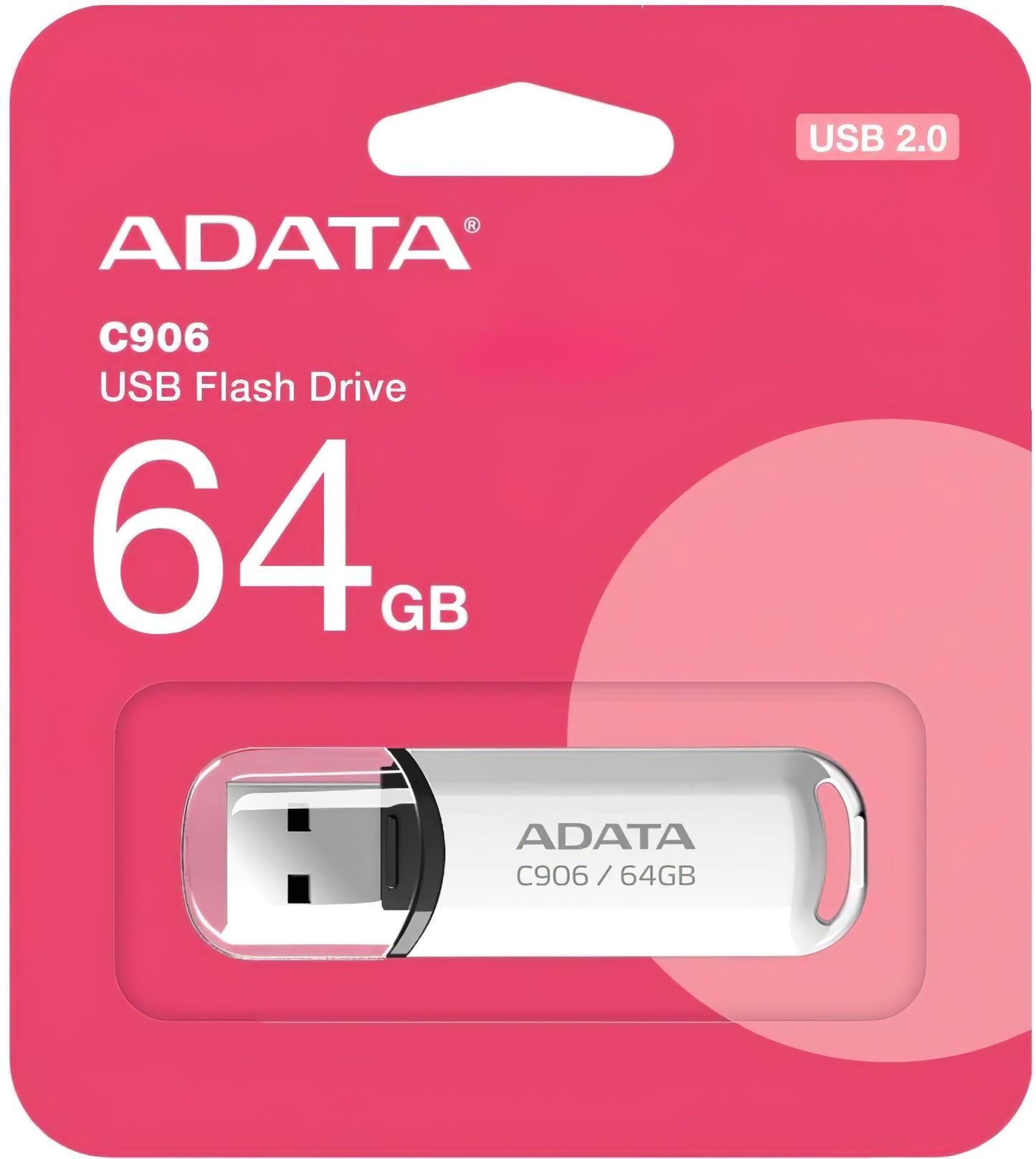 Memória externa USB-A Adata C906, 64Gb AC906-64G-RWH 