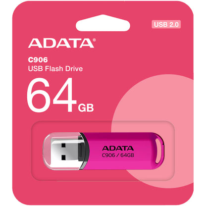 Memória externa USB-A Adata C906, 64Gb AC906-64G-RPP 