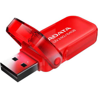 Memória externa USB-A Adata UV240, 64Gb AUV240-64G-RRD 