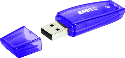 Memória Externa USB-A Emtec C410 Color Mix, 8Gb ECMMD8GC410