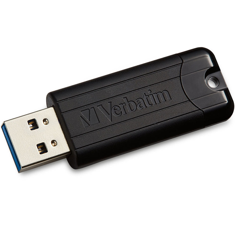 Memória externa USB-A Verbatim Pinstripe, 64 Gb 