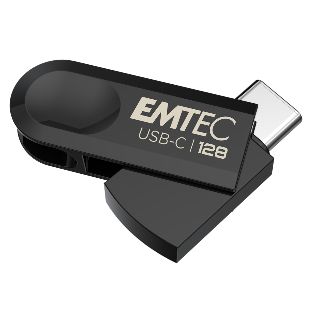 Memória Externa USB-C Emtec C280 Single, 128Gb ECMMD128GC2