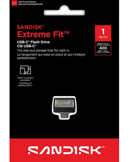 Memória Externa USB-C SanDisk Extreme Fit, 1TB SDCZ530-1T00-G46