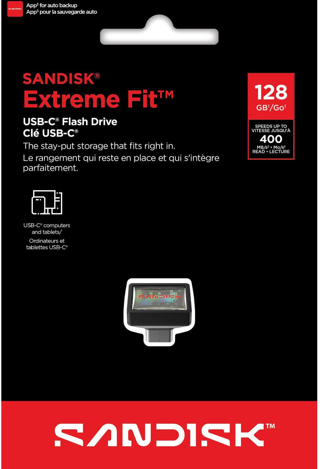 Memória Externa USB-C SanDisk Extreme Fit, 128Gb SDCZ530-128G-G46