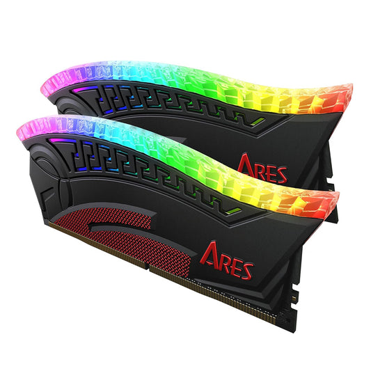 Memória RAM Dato Ares Armor, DDR4, RGB, 2 x 8GB, 3600Mhz, CL18, Preta AMRGB8GX216G36K