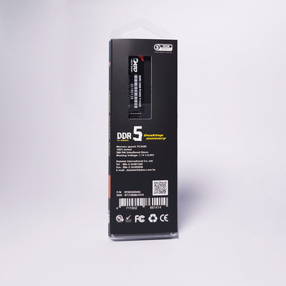 Memória RAM Dato, DDR5, 8GB, 5600Mhz, Preta DT8G5DU56