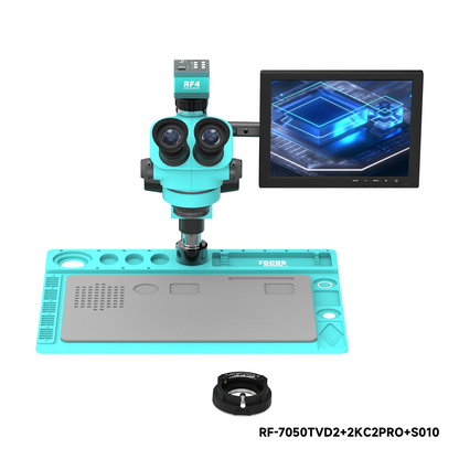 Microscope with Monitor and Camera RF4 RF-7050TVD2 + 2KC2PRO + S010