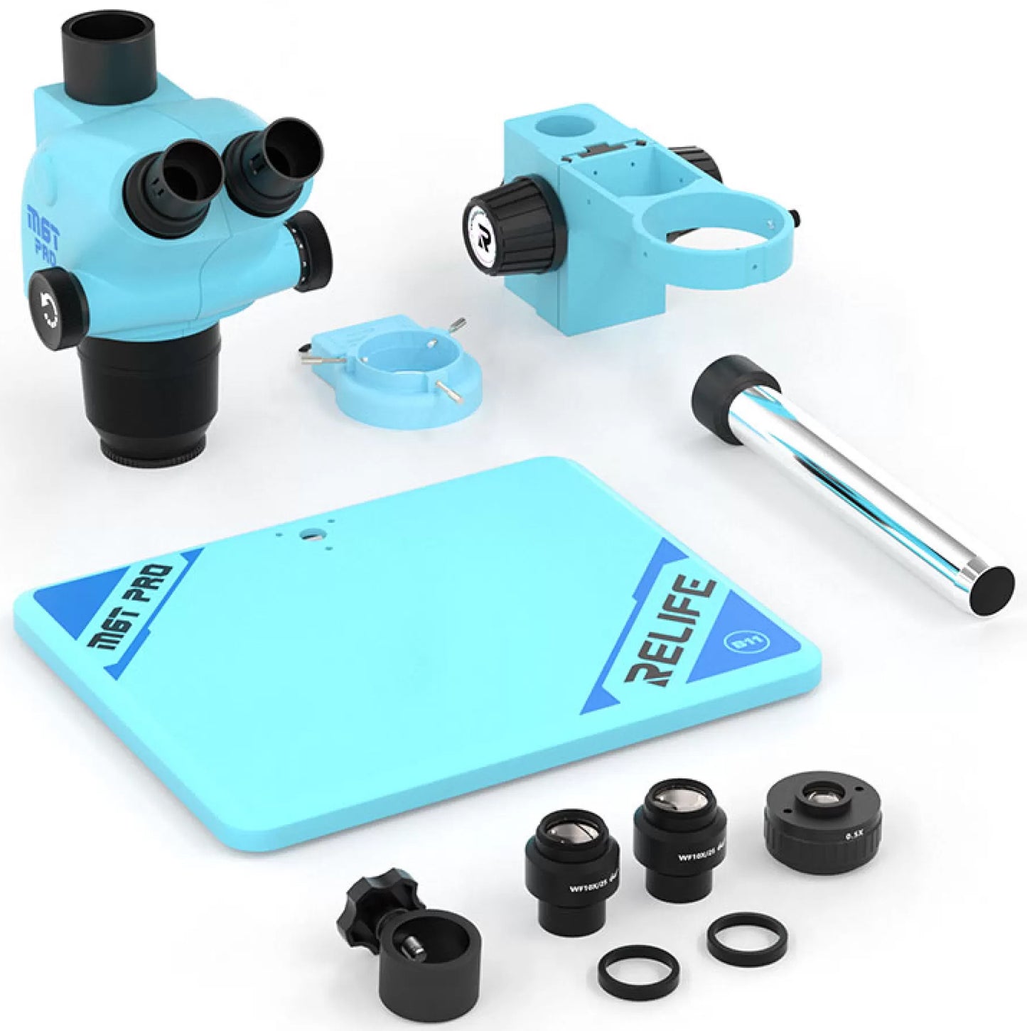 Microscópio Relife RL-M6T Pro-B11, Turquesa