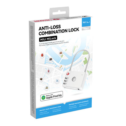 MiLi SmartTag MiLock Luggage para iOS Series, Branco HD-P16-L