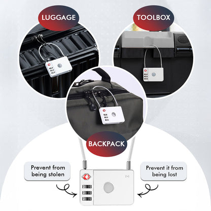 MiLi SmartTag MiLock Luggage para iOS Series, Branco HD-P16-L
