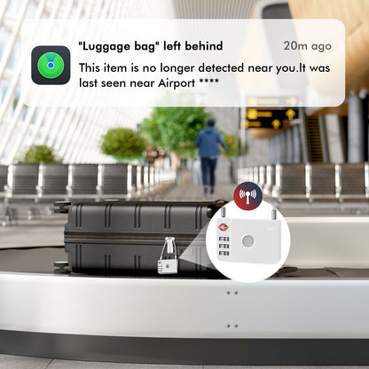 MiLi SmartTag MiLock Luggage para iOS Series, Branco HD-P16-L