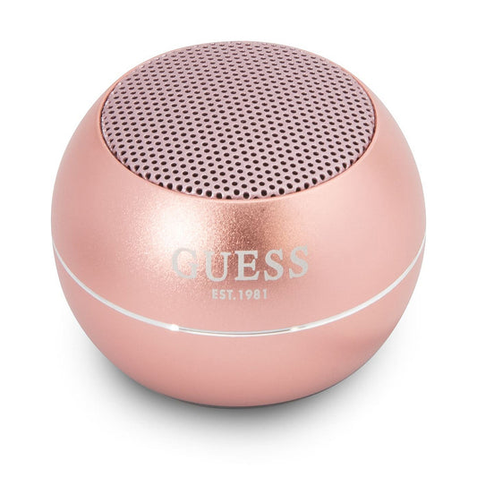 Coluna Portátil Bluetooth Guess, 3W, Rosa