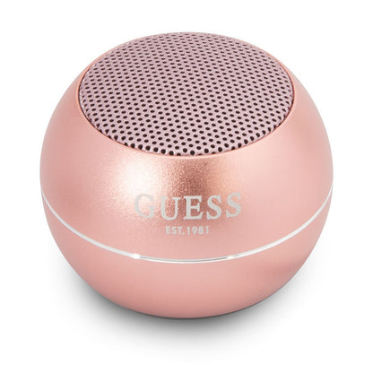 Coluna Portátil Bluetooth Guess, 3W, Rosa