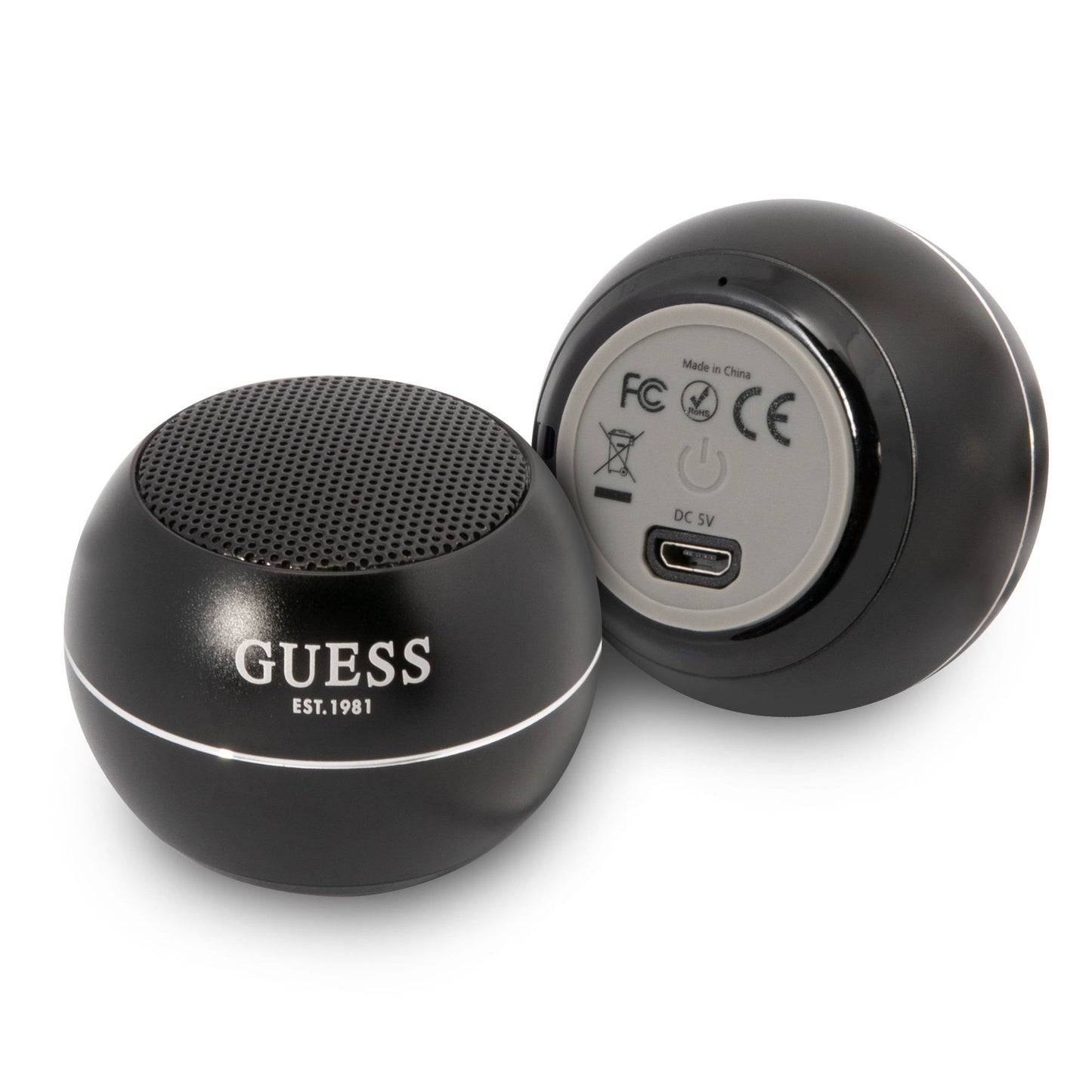 Coluna Portátil Bluetooth Guess, 3W, Preta