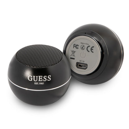 Coluna Portátil Bluetooth Guess, 3W, Preta