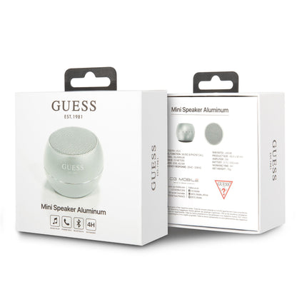 Coluna Portátil Bluetooth Guess, 3W, Prateada