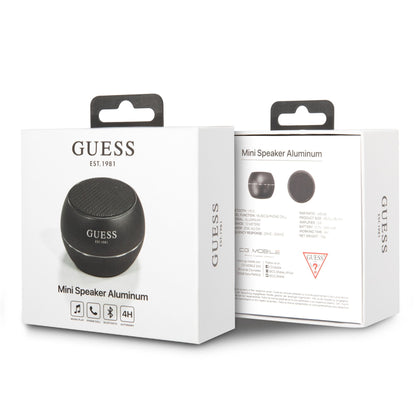Coluna Portátil Bluetooth Guess, 3W, Preta
