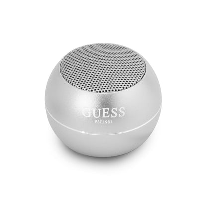 Coluna Portátil Bluetooth Guess, 3W, Prateada