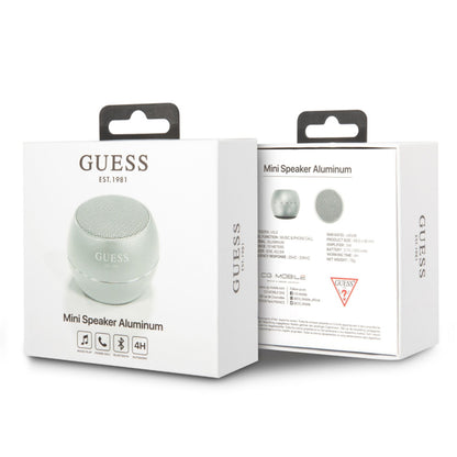 Coluna Portátil Bluetooth Guess, 3W, Prateada