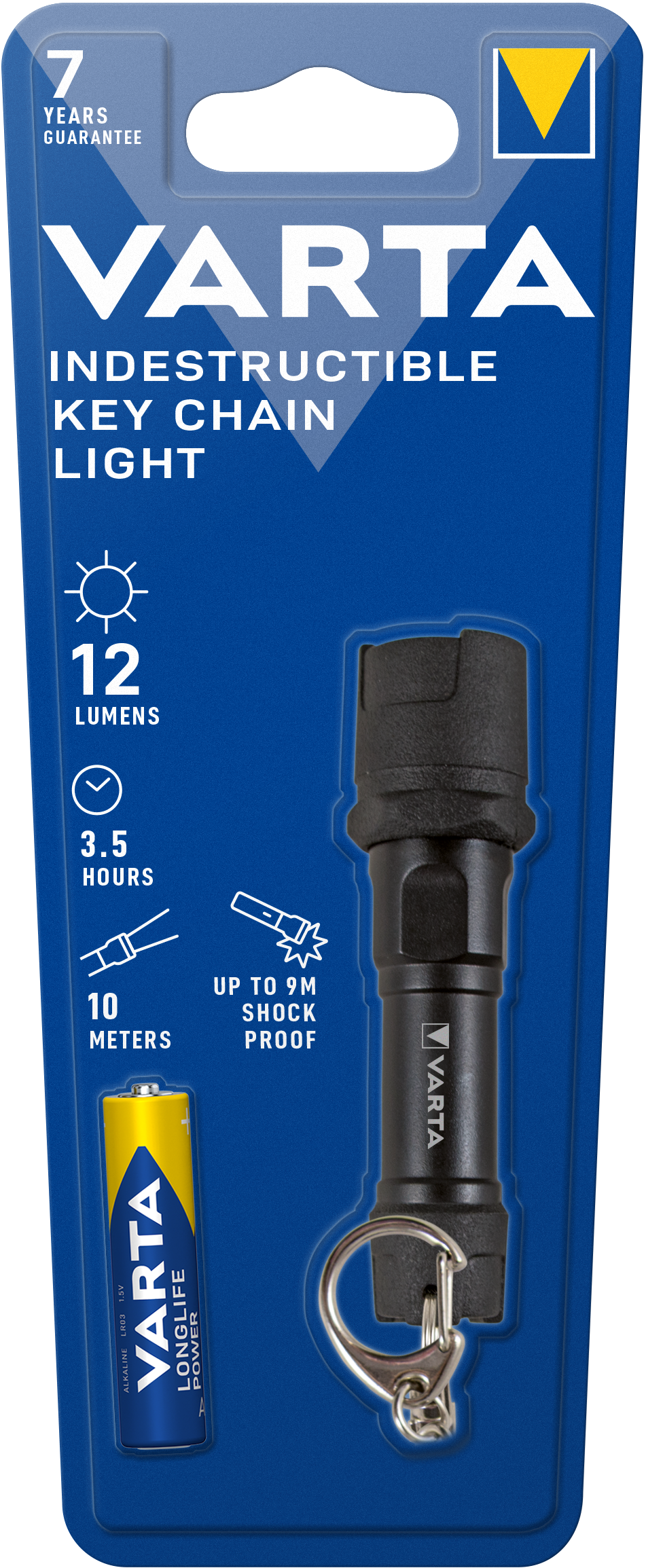 Lanterna LED INDESTRUTÍVEL Varta, 12lm, IPX4