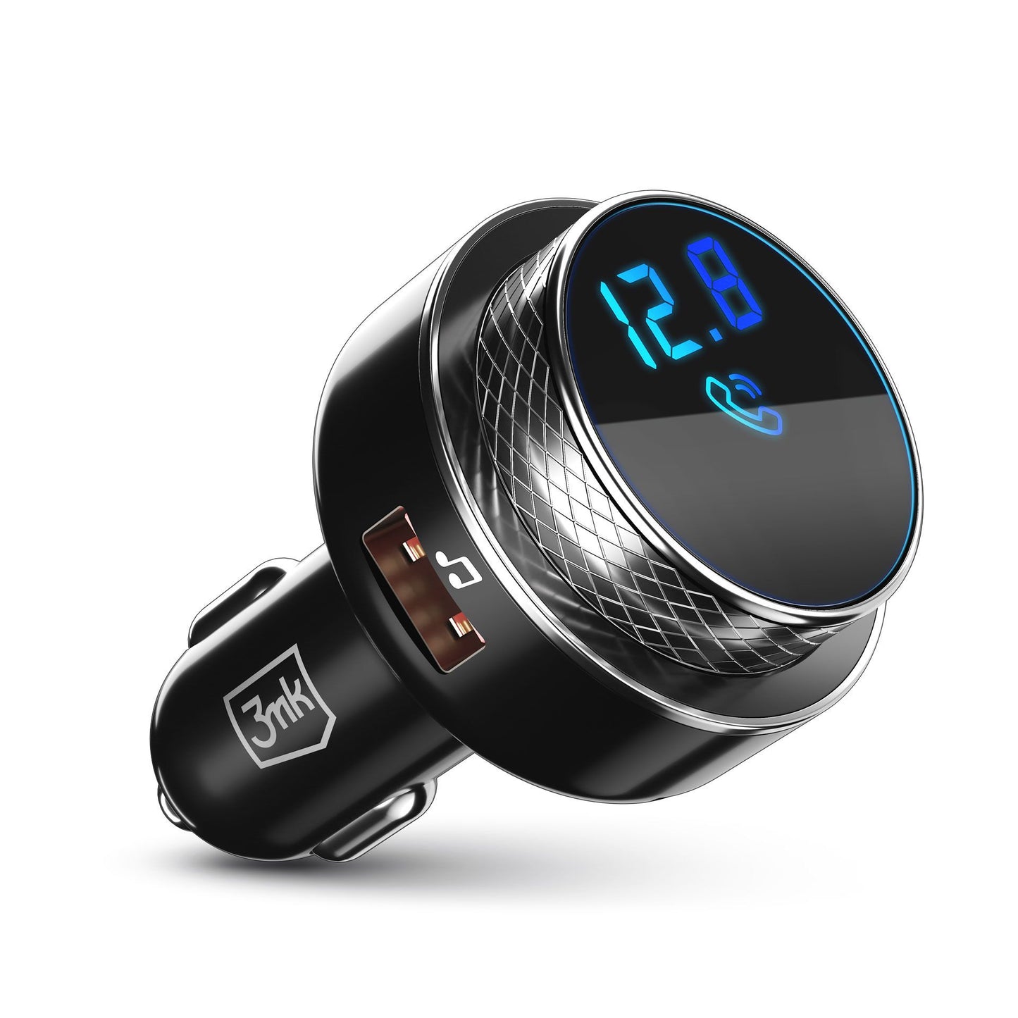 Modulador FM Bluetooth 3MK Hyper Car, 2 x USB-A - 1 x microSD