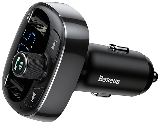 Baseus S-09 Modulador FM Bluetooth, 2 x USB-A - 1 x microSD 