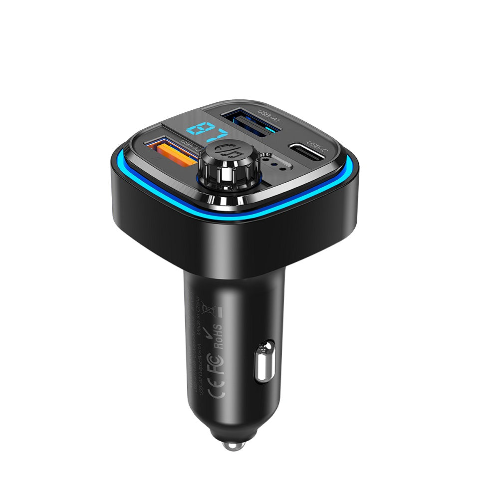 Modulador FM Bluetooth Blue Power BPBCC08, 2 x USB-A - 1 x USB-C