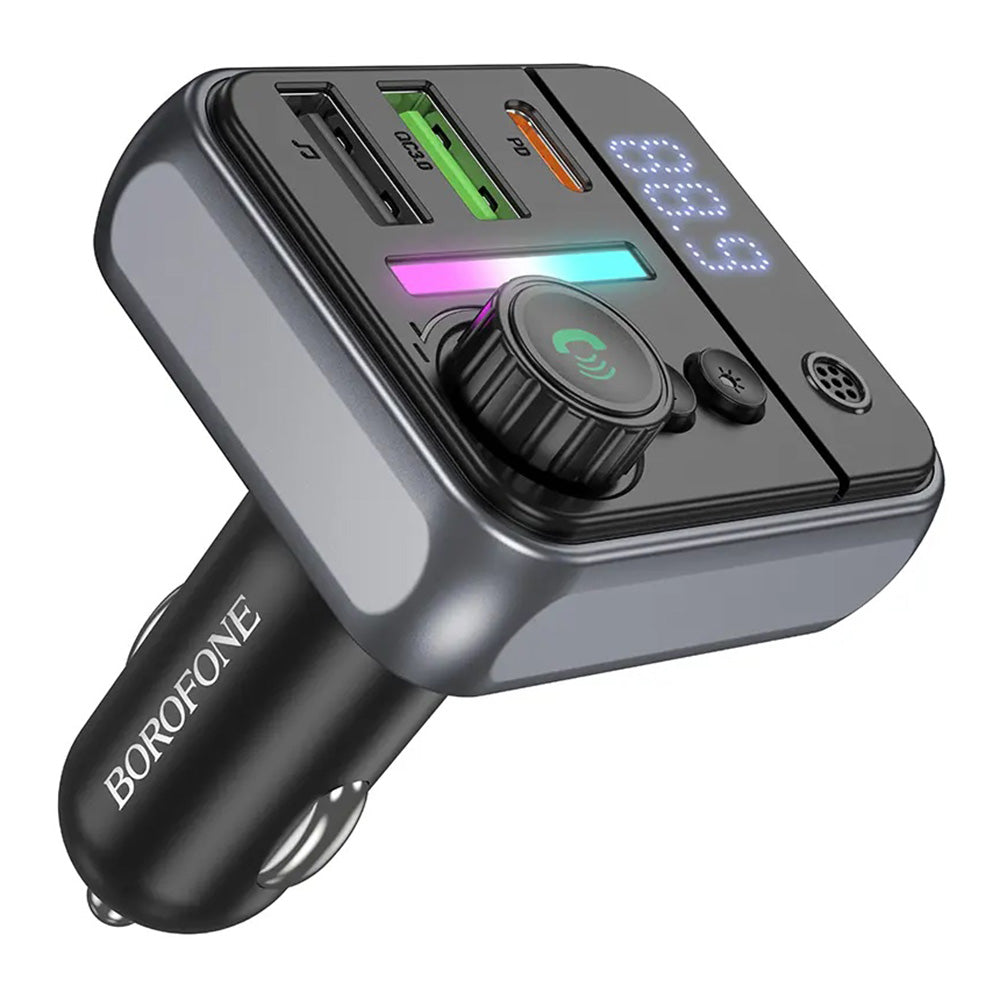 Modulador FM Bluetooth Borofone BC50 Ascenso, 2 x USB-A - 1 x USB-C