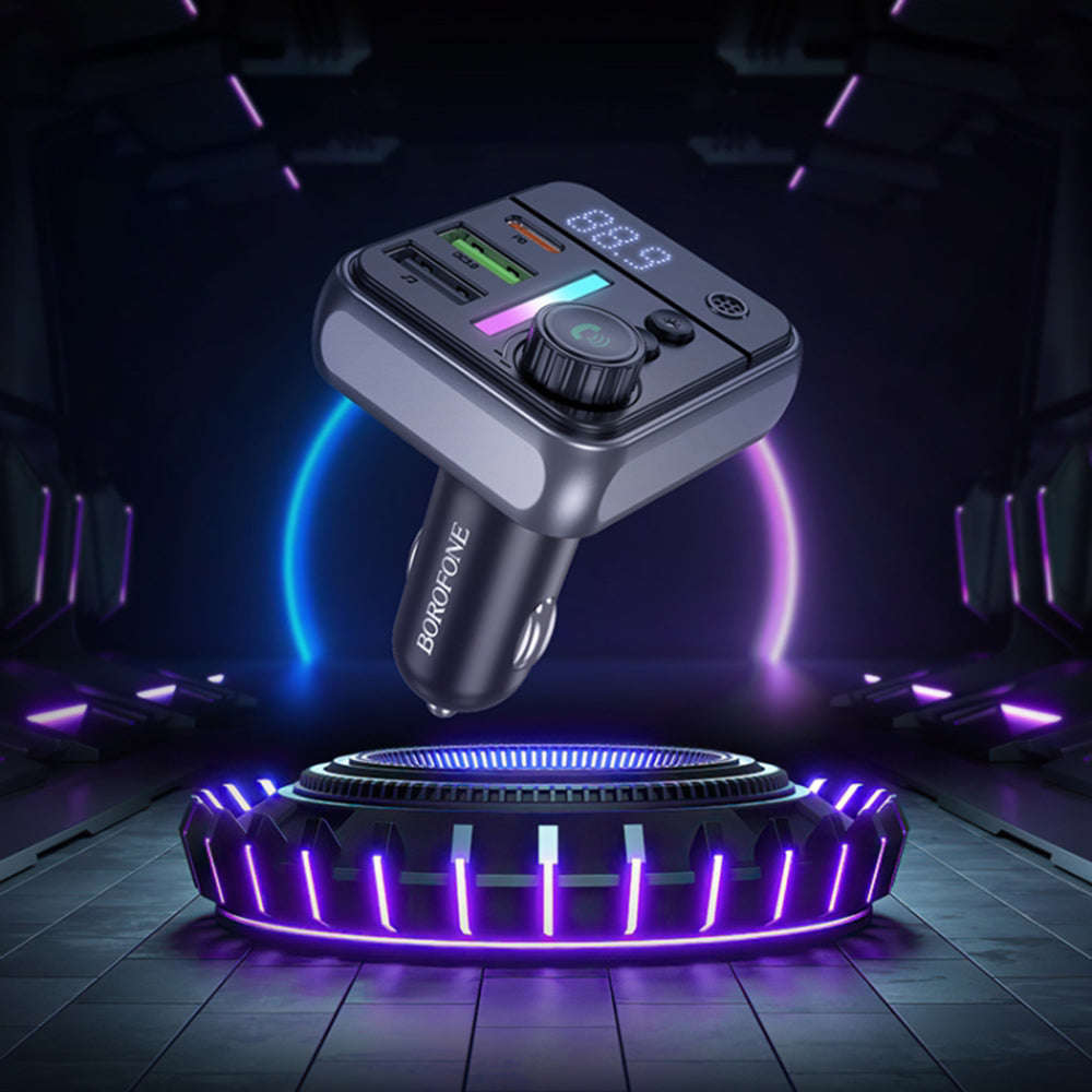 Modulador FM Bluetooth Borofone BC50 Ascenso, 2 x USB-A - 1 x USB-C