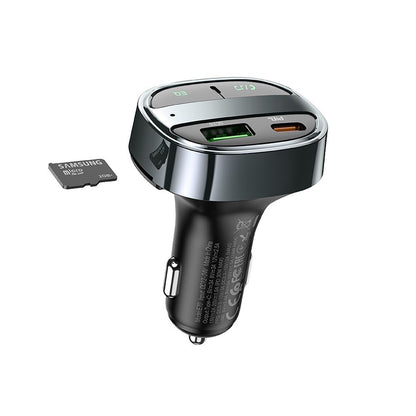 Modulador FM Bluetooth HOCO E70, 1 x USB-A - 1 x USB-C - microSD