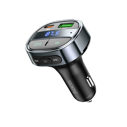 Modulador FM Bluetooth HOCO E70, 1 x USB-A - 1 x USB-C - microSD