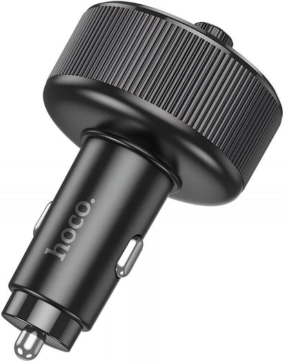 Modulador FM Bluetooth HOCO E82, 2 x USB-A - 1 x USB-C