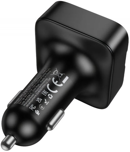 Modulador FM Bluetooth HOCO E87, 2 x USB-A - 1 x USB-C