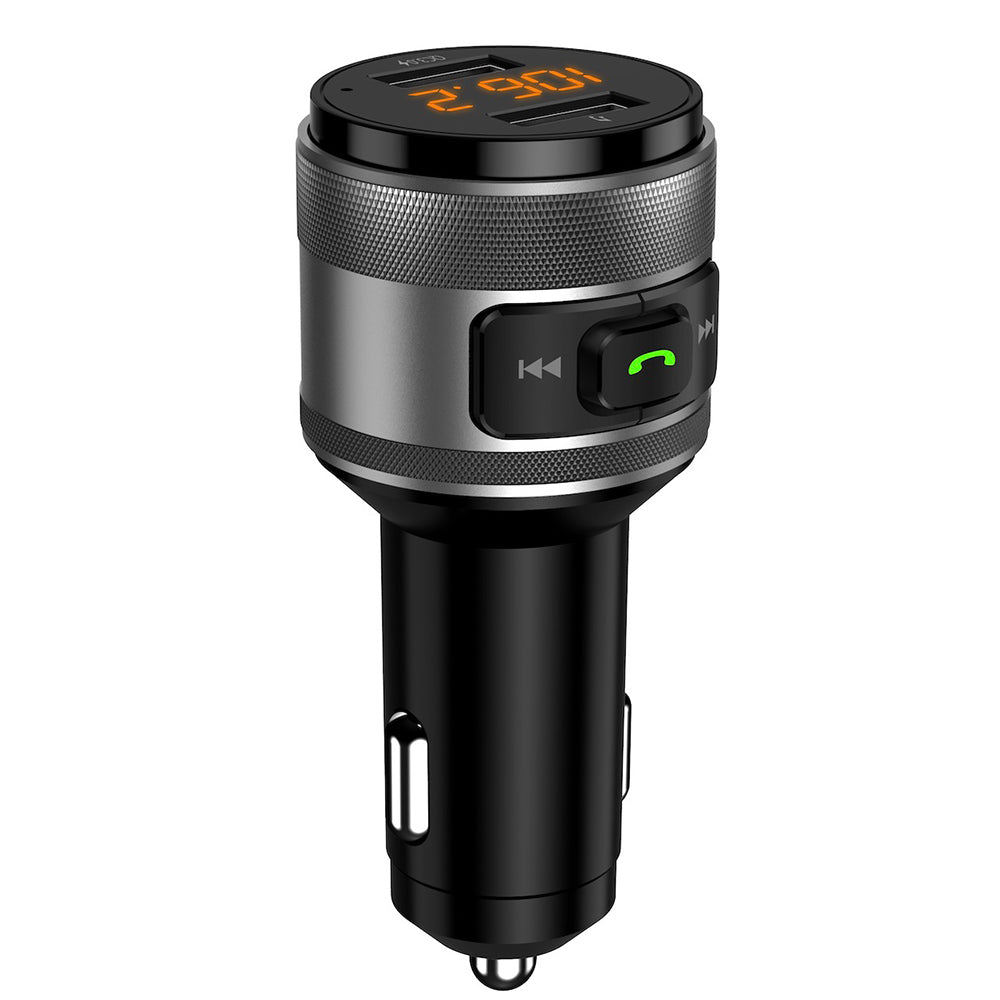 Modulador FM Bluetooth Techsuit VoltTune, 2 x USB-A