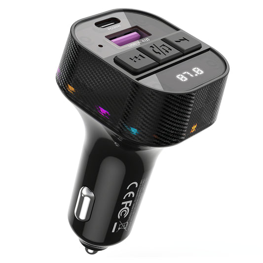 Modulador FM Bluetooth XO Design BCC17, 1 x USB-A - 1 x USB-C