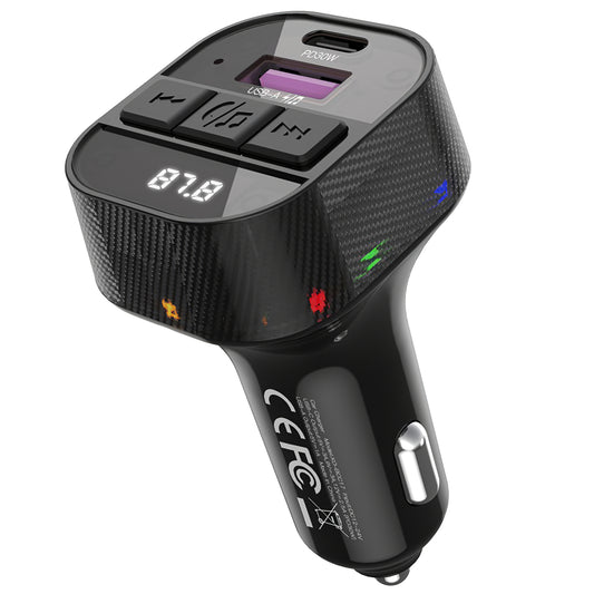 Modulador FM Bluetooth XO Design BCC17, 1 x USB-A - 1 x USB-C