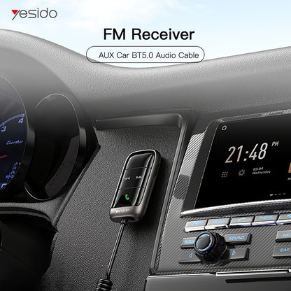 Modulador FM Bluetooth Yesido YAU32, 1 x 3.5mm - 1 x microSD