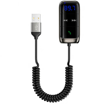 Modulador FM Bluetooth Yesido YAU32, 1 x 3.5mm - 1 x microSD