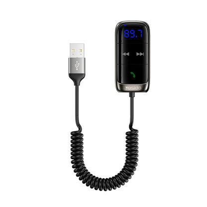 Modulador FM Bluetooth Yesido YAU32, 1 x 3.5mm - 1 x microSD