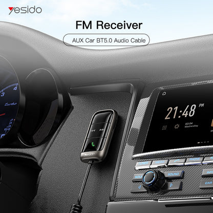Modulador FM Bluetooth Yesido YAU32, 1 x 3.5mm - 1 x microSD