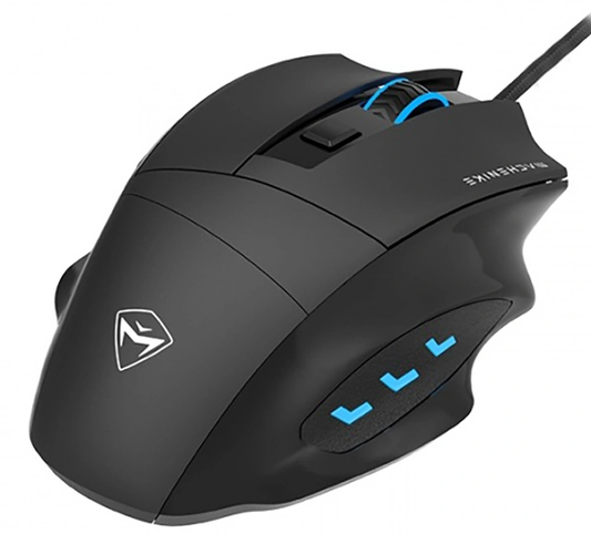 Rato Gaming Com Fio USB Machenike M3, RGB, 3200DPI, Preto