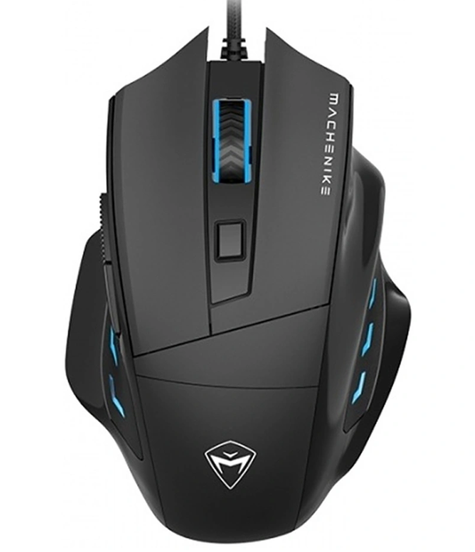 Rato Gaming Com Fio USB Machenike M3, RGB, 3200DPI, Preto