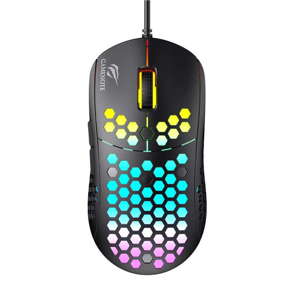 Mouse Gaming com Fio USB HAVIT MS1032, RGB, 800DPI - 6400DPI, Preto