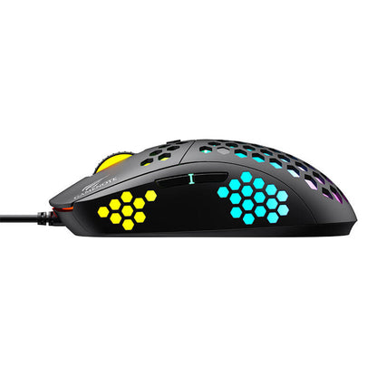 Mouse Gaming com Fio USB HAVIT MS1032, RGB, 800DPI - 6400DPI, Preto